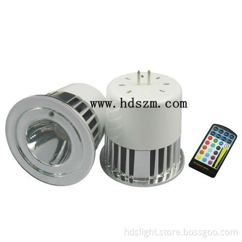 4w/5w 12v MR16 RGB led spotlight